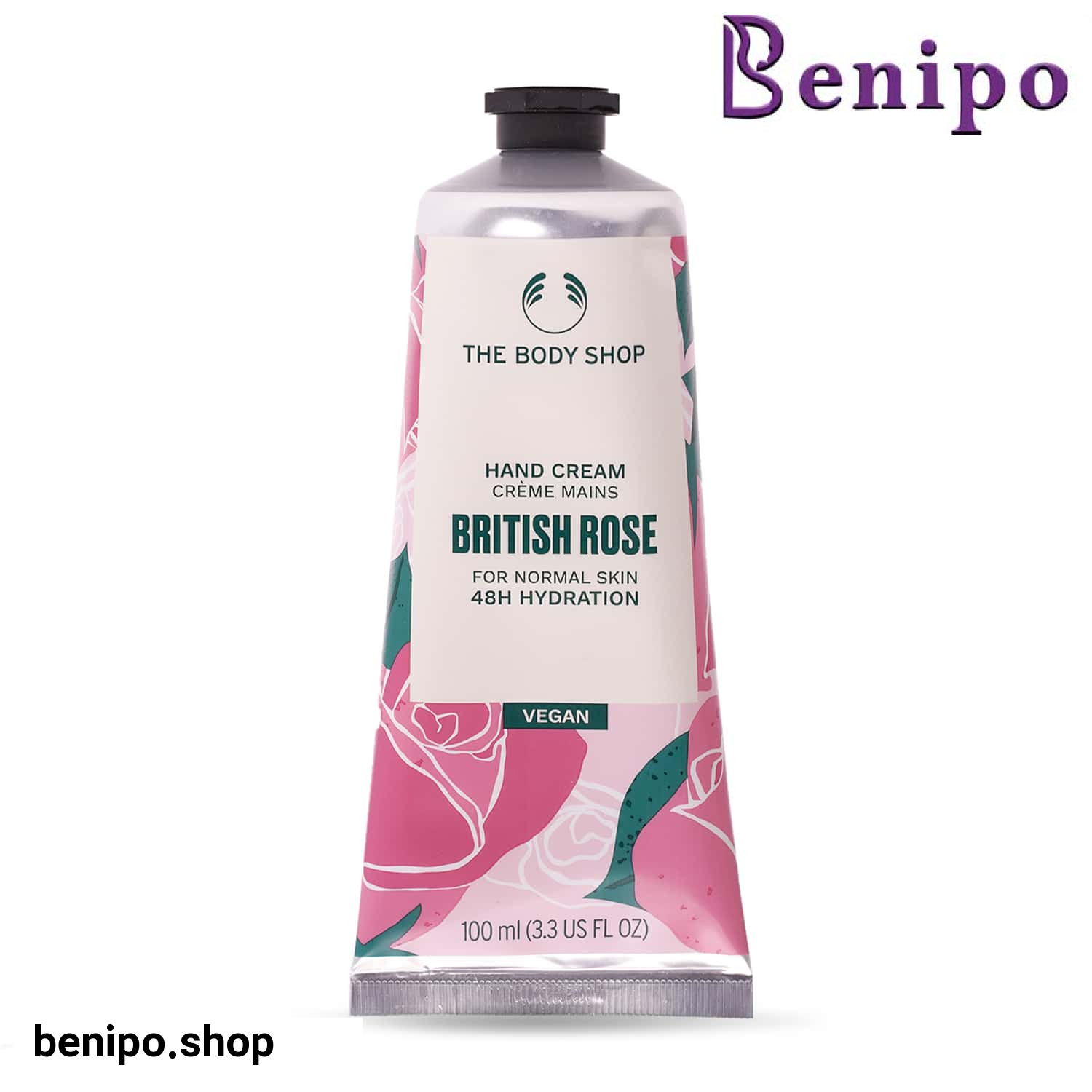 کرم مرطوب کننده دست British Rose بادی شاپ