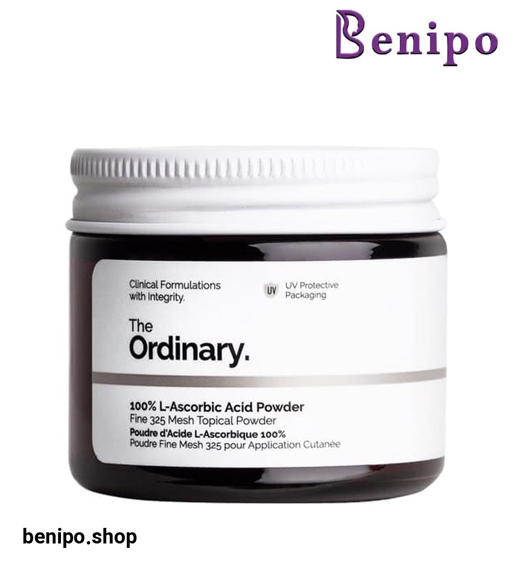 پودر ضد لک و روشن کننده اسکوربیک اسید 100%  حجم 20گرم