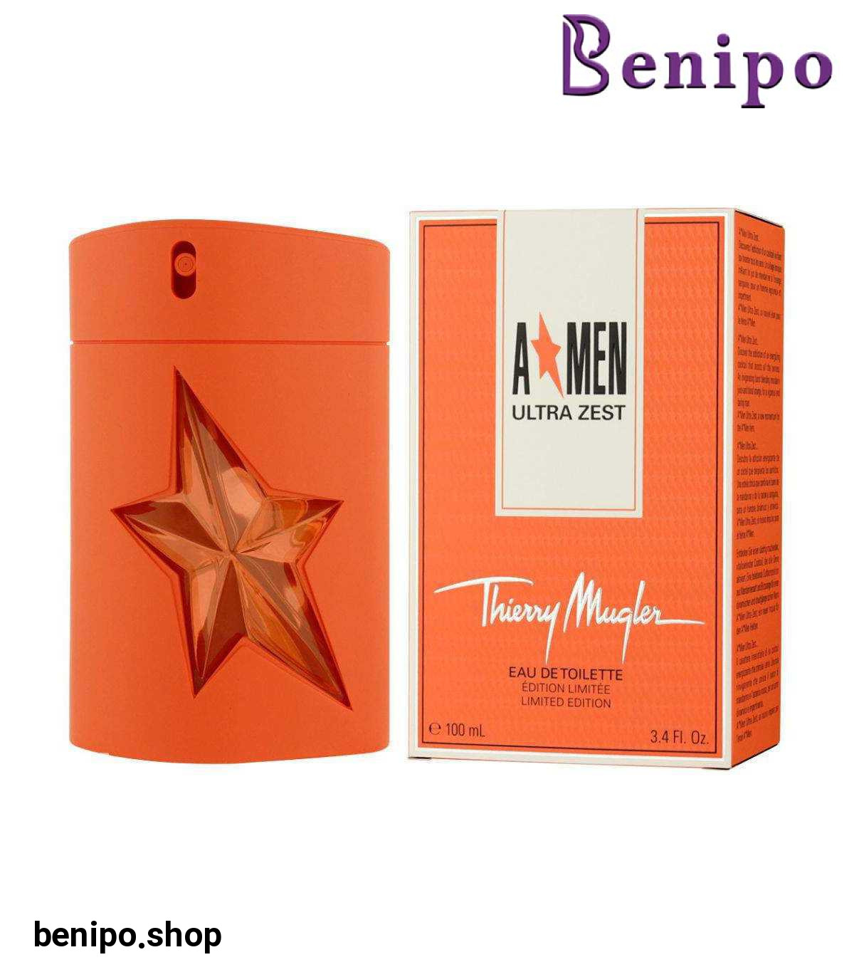 ادو تویلت مردانه مدل A Men Ultra Zest حجم 100 میل