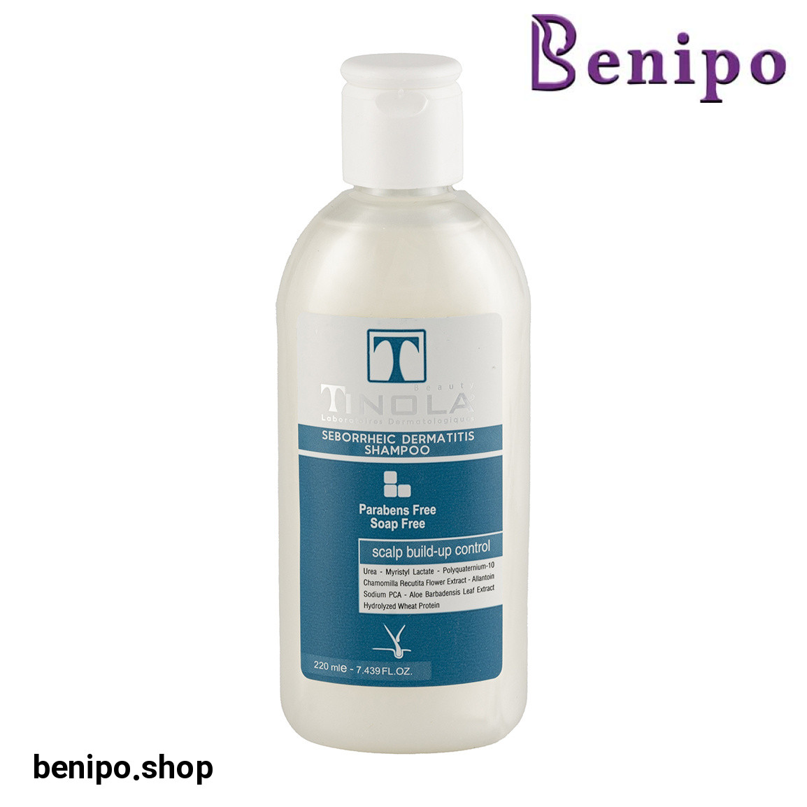 شامپو درماتیت سبورئیک مناسب کف سر خشک حجم 220 میلی لیتر