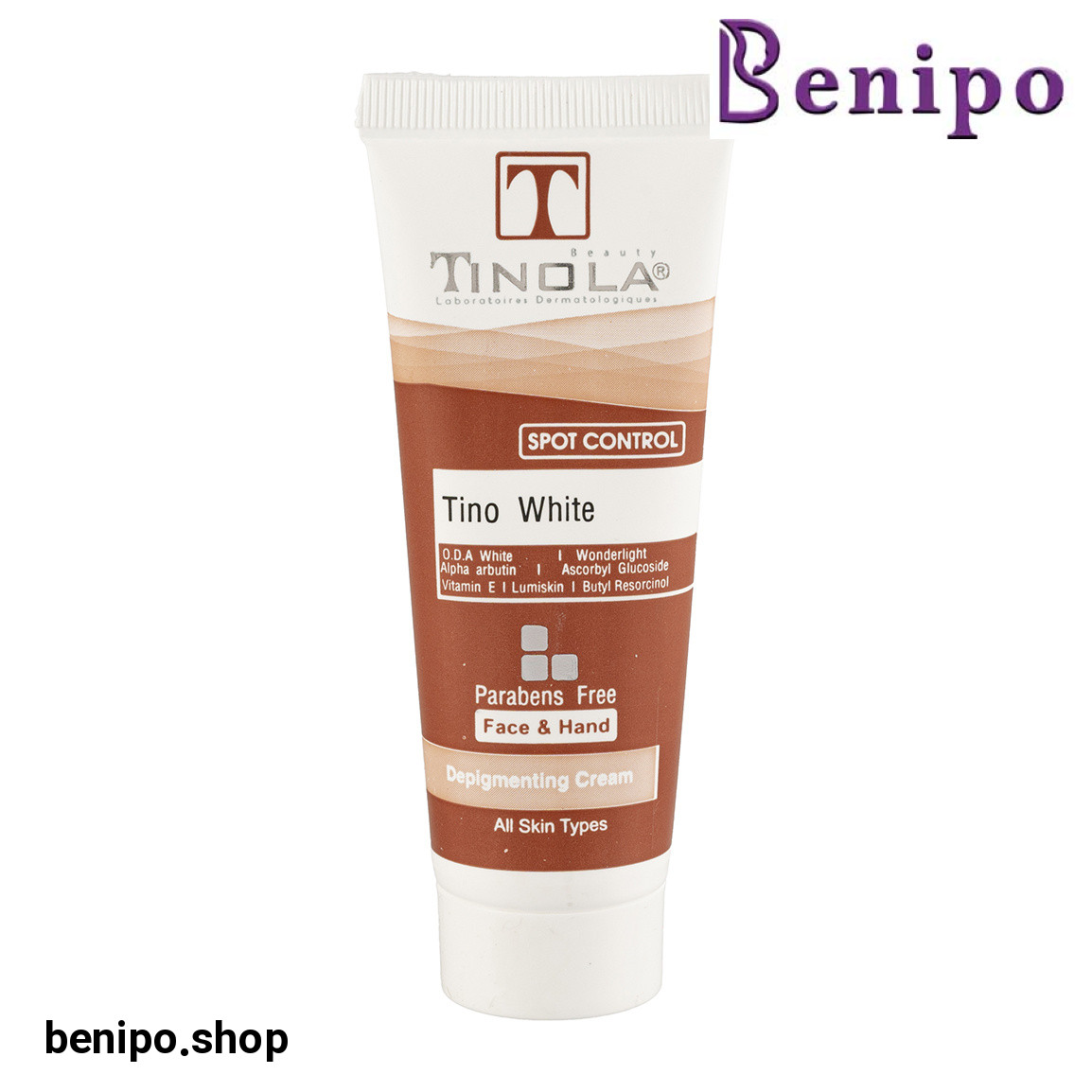 کرم روشن کننده پوست مدل Tino White مناسب انواع پوست حجم 40 میلی لیتر