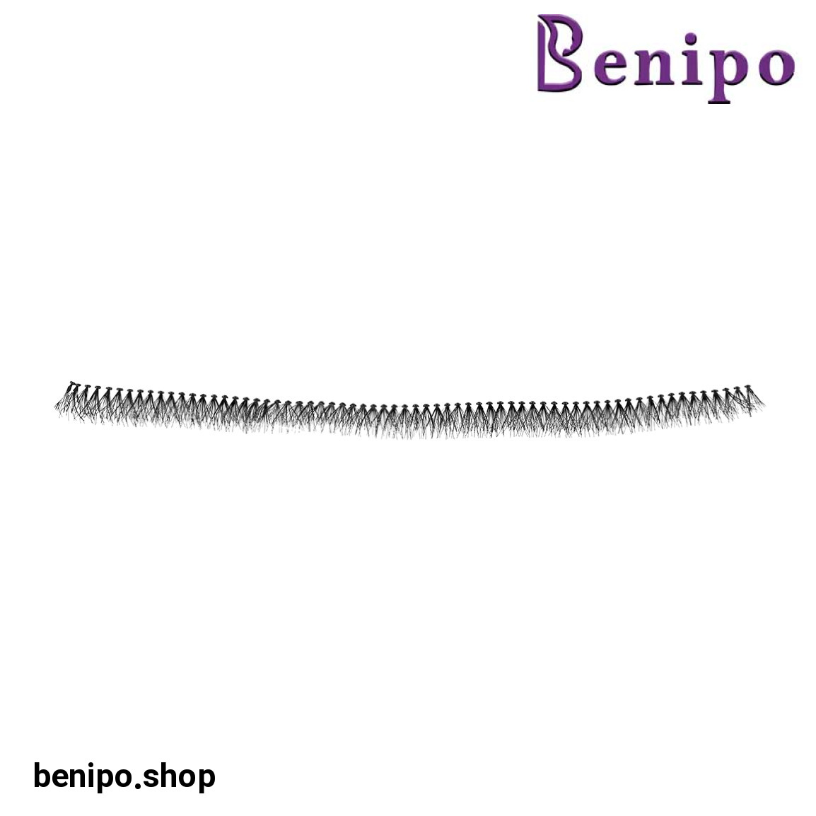 مژه مصنوعی ریسه ای مدل سه بعدی سایز 10