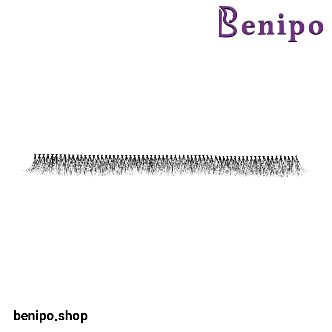 مژه مصنوعی ریسه ای مدل سه بعدی سایز 14