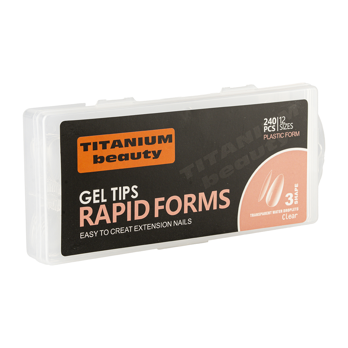 قالب کاشت ژل مدل بادامی 12 سایز 240 عددی