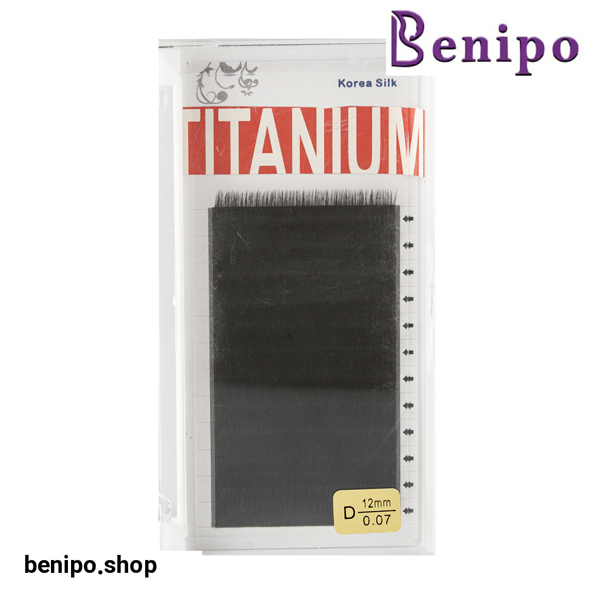 مژه مصنوعی دانه ای مناسب کاشت سایز 12