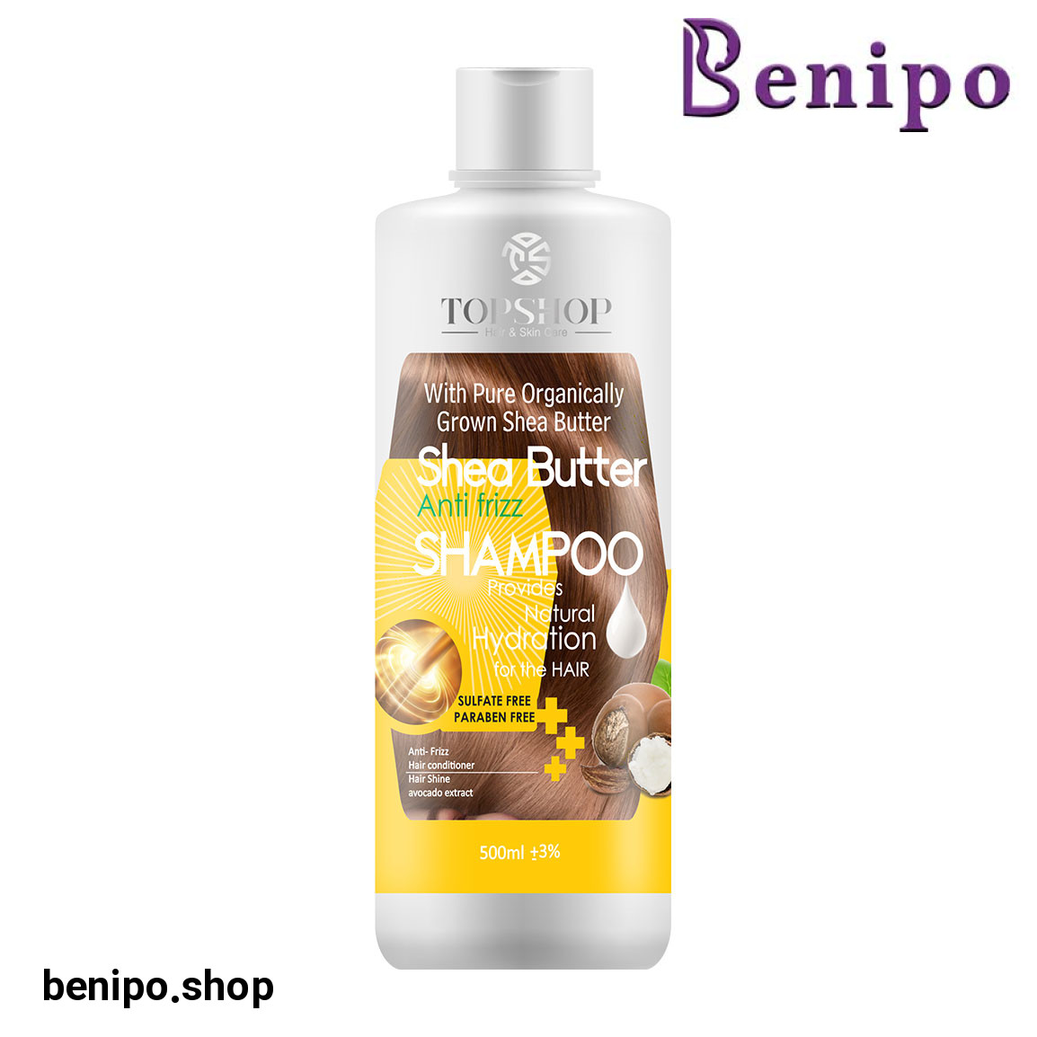 شامپو ضد وز مو حاوی شی باتر 500میل