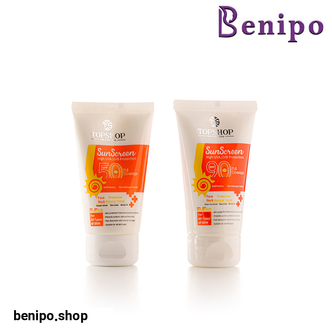 پک کرم ضدآفتاب بی رنگ SPF50 به همراه کرم ضدآفتاب بی رنگ SPF90