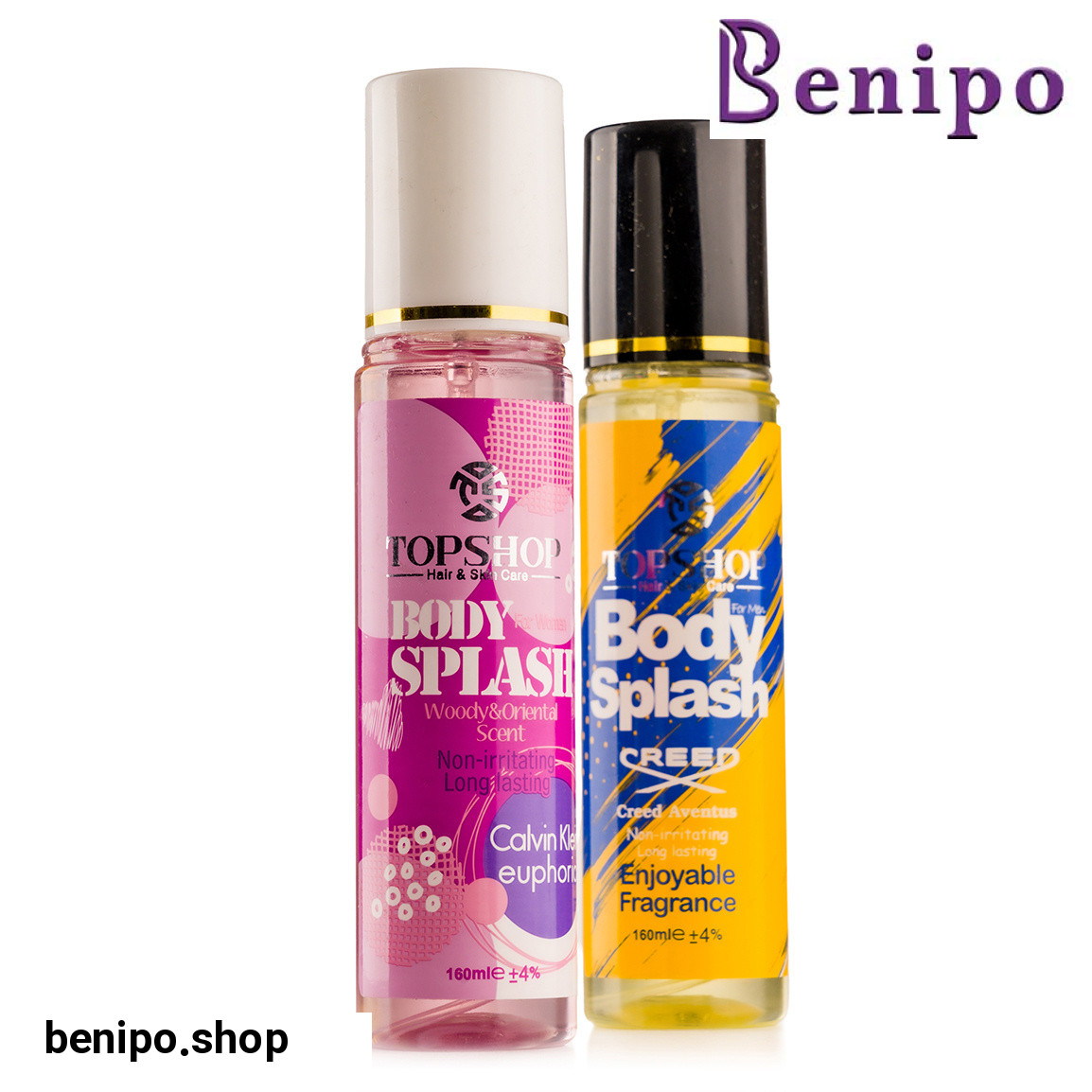 ست بادی اسپلش زنانه و مردانه مدل Euphoria و Creed Aventus حجم 160 میلی لیتر مجموعه 2 عددی