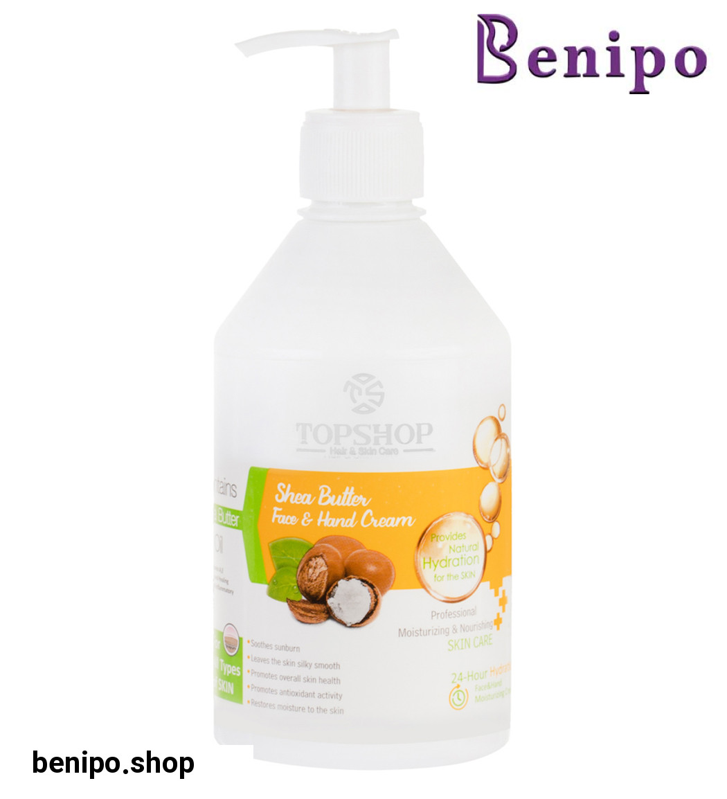 کرم مرطوب کننده پمپی حاوی روغن شی باتر 500میل