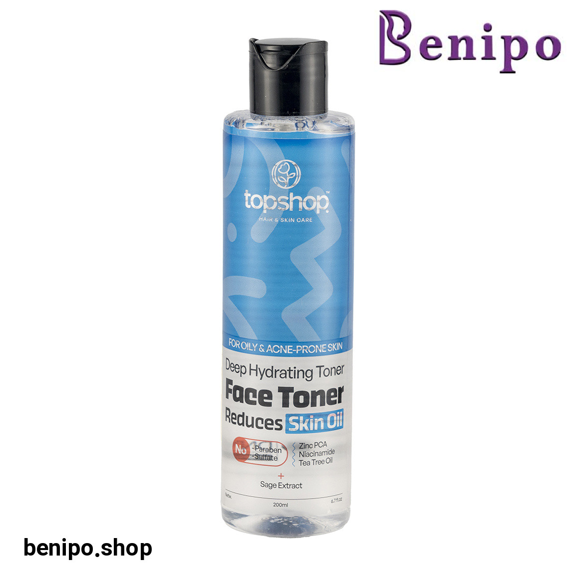 تونر صورت مناسب پوست چرب و مستعد جوش حجم 200 میلی لیتر