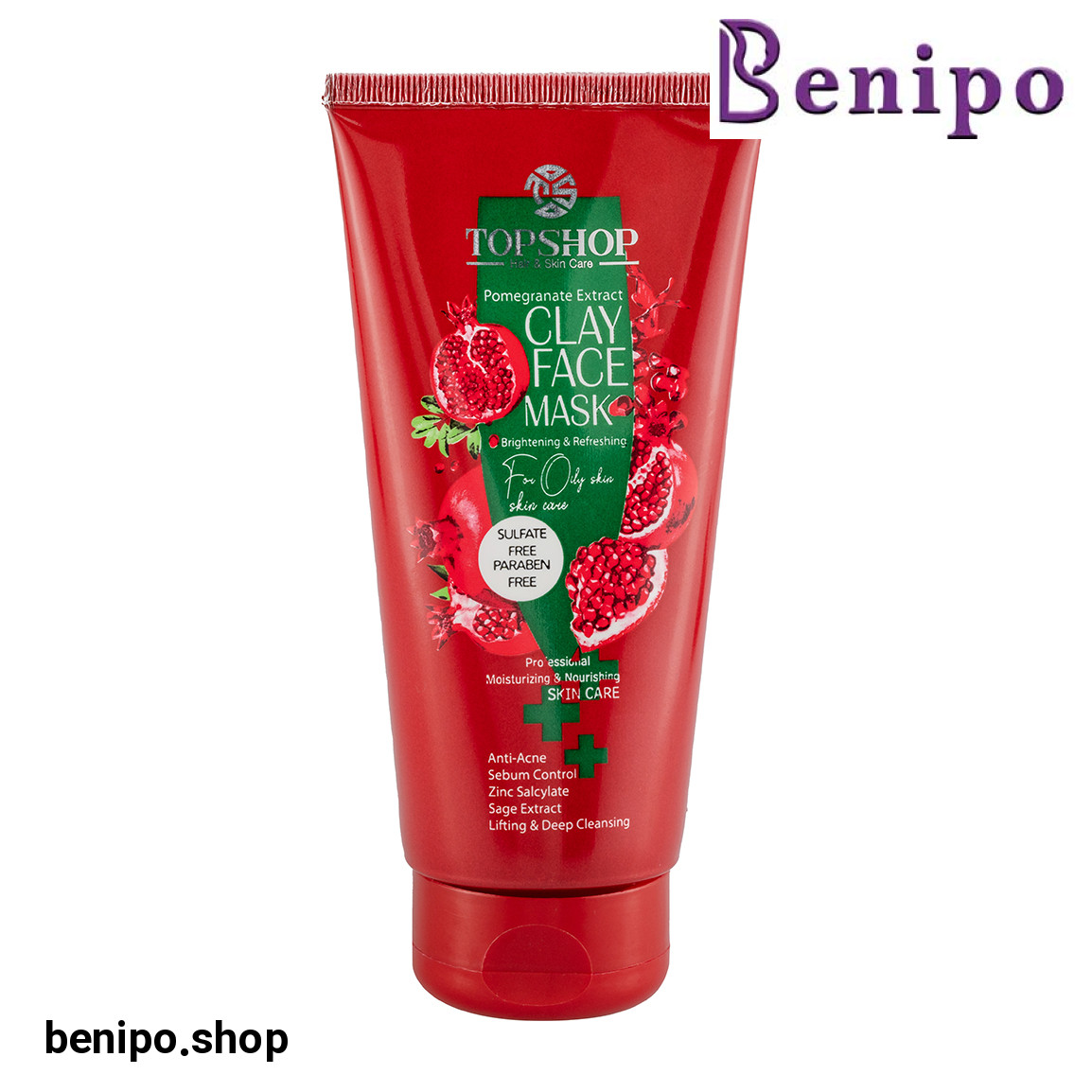 ماسک صورت حاوی خاک رس مناسب پوست چرب حجم 200 میلی لیتر