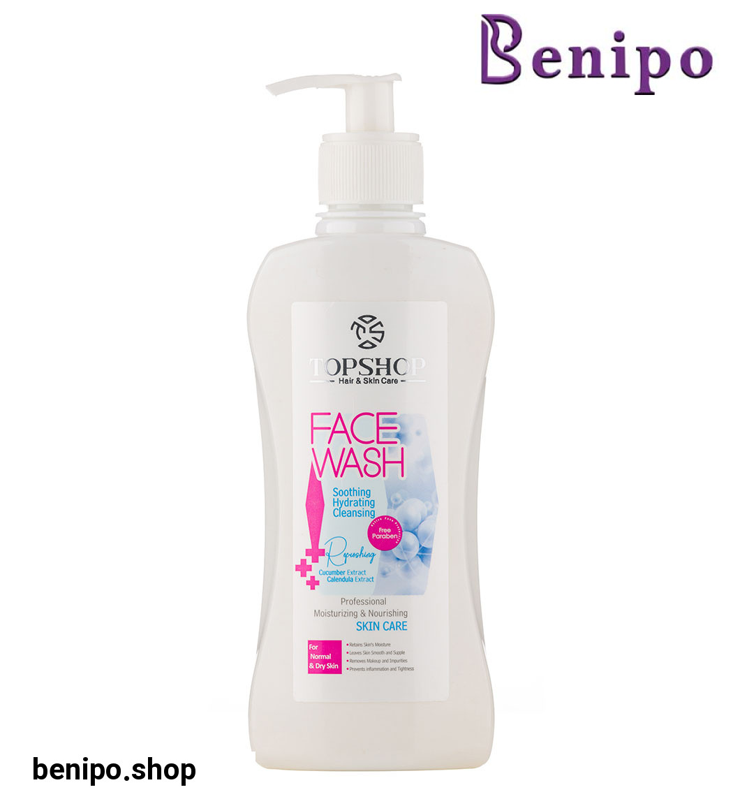 فیس واش مناسب پوست خشک و نرمال حاوی عصاره خیار و کالاندولا حجم 300 میلی لیتر