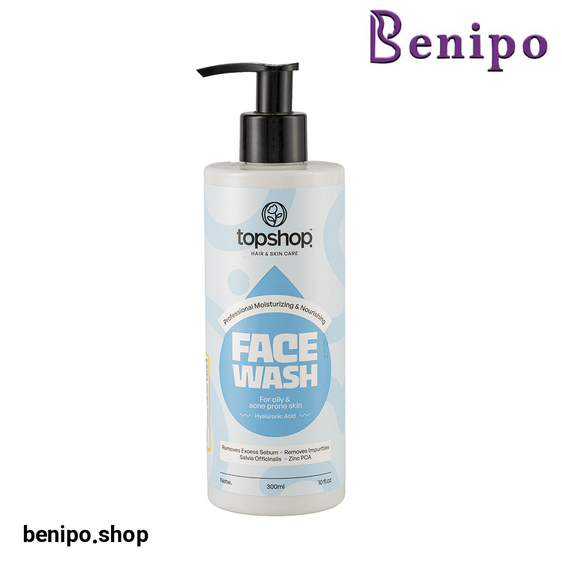 فیس واش مناسب پوست چرب و جوشدار حاوی عصاره مریم گلی حجم 300 میلی لیتر