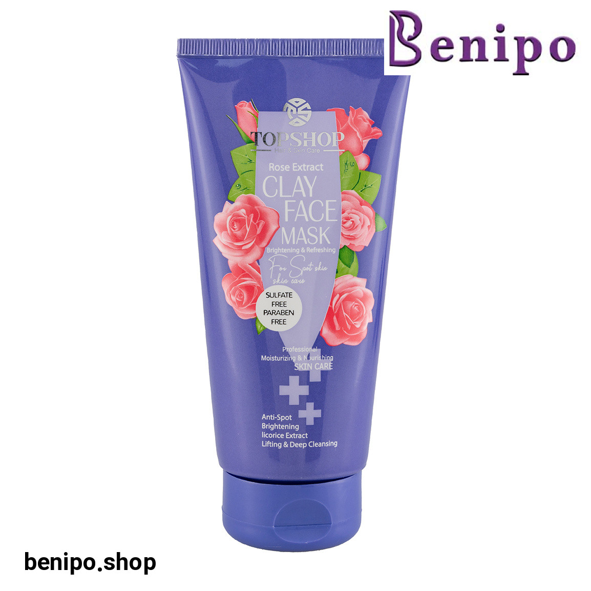 ماسک صورت آبرسان حاوی خاک رس مناسب پوست لک دار حجم 200 میلی لیتر