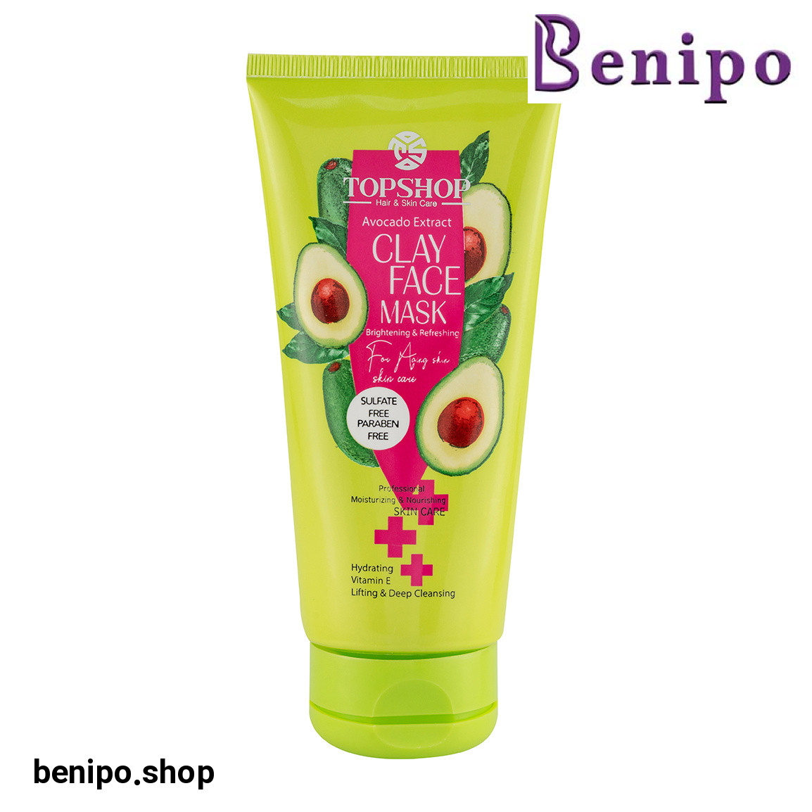 ماسک صورت آبرسان حاوی خاک رس مناسب پوست چروک حجم 200 میلی لیتر