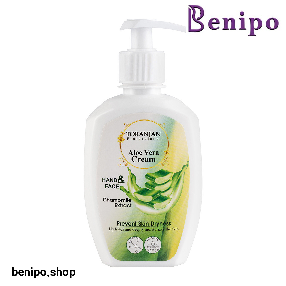 کرم مرطوب کننده دست و صورت حاوی آلوئه ورا حجم 250 میلی لیتر