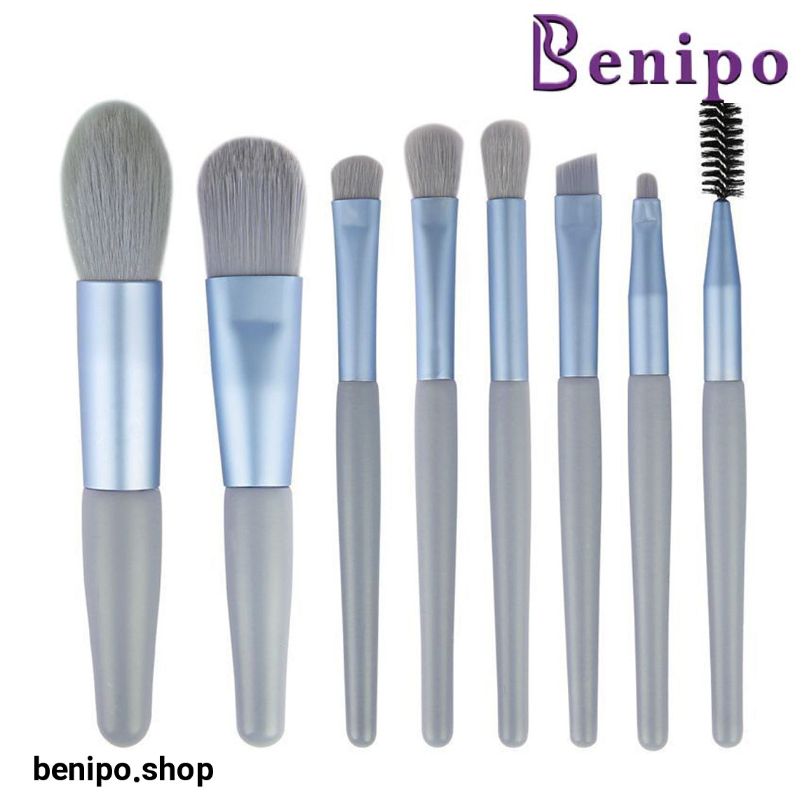 ست براش 8 تکه مسافرتی طرح پاستیلی