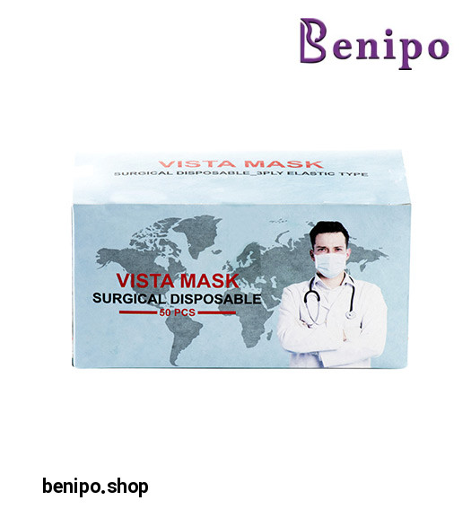 ماسک صورت 3 لایه تمام پرس با ضخامت بالا بسته 50عددی