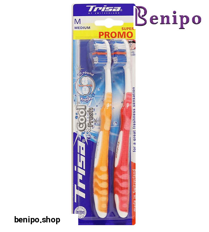 مسواک کول اند فرش برس متوسط 2عددی ارسال با رنگ رندوم