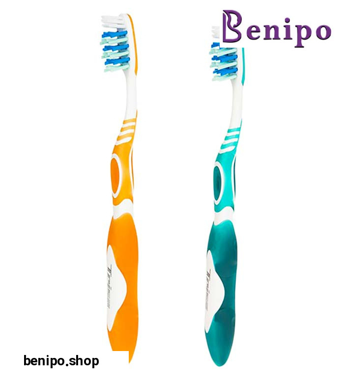 مسواک اکسترا پروکلین با برس متوسط 2 عددی ارسال با رنگ رندوم