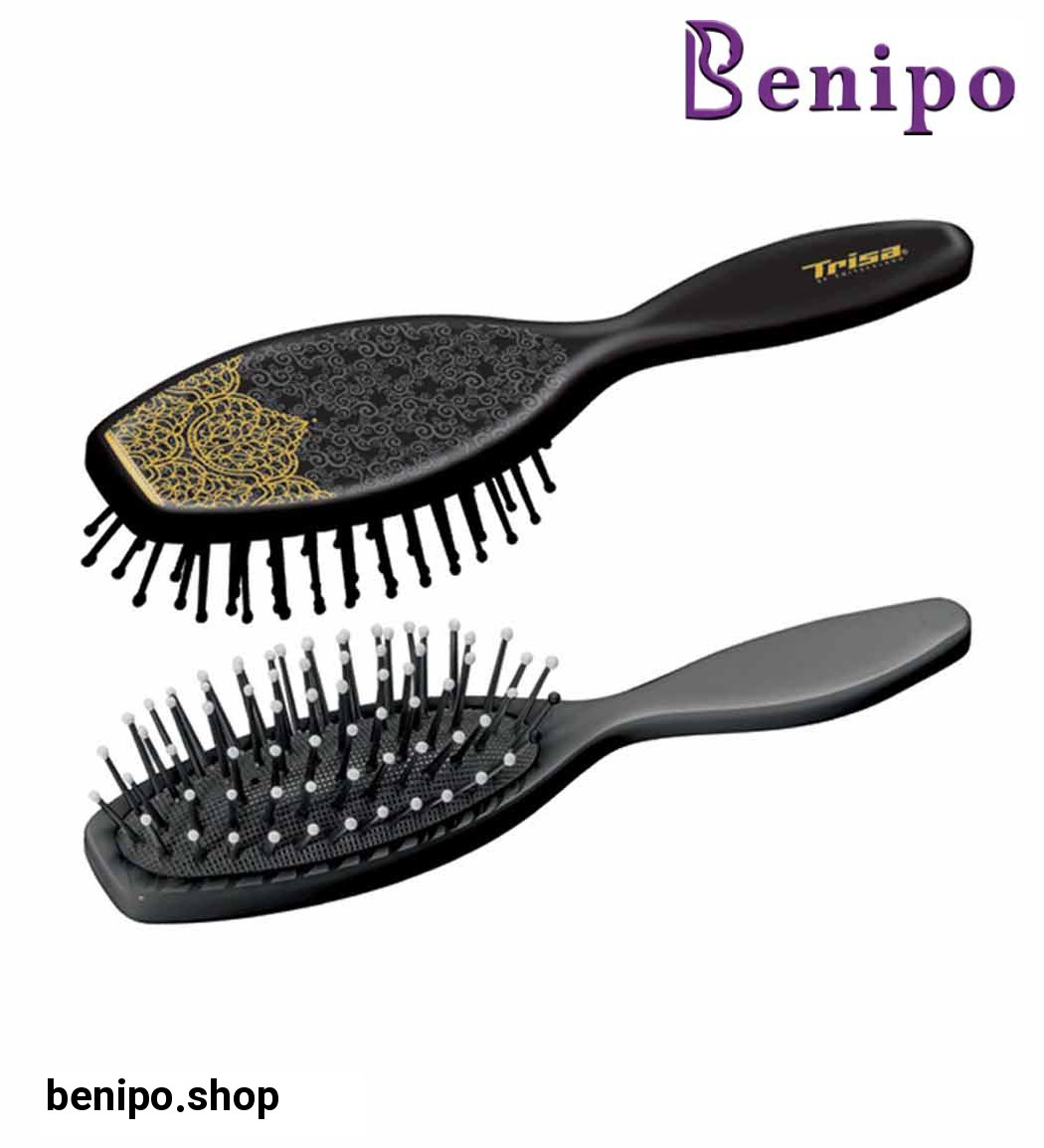 برس تخت کوچک فانتزی براشینگ با پین سیاه پلاستیکی