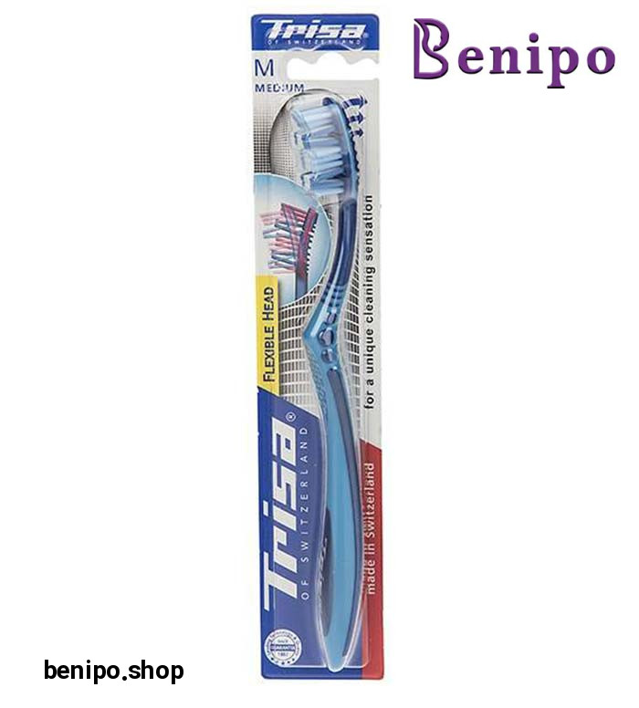 مسواک فلکسیبل هد متوسط با محافظ ارسال با رنگ رندوم