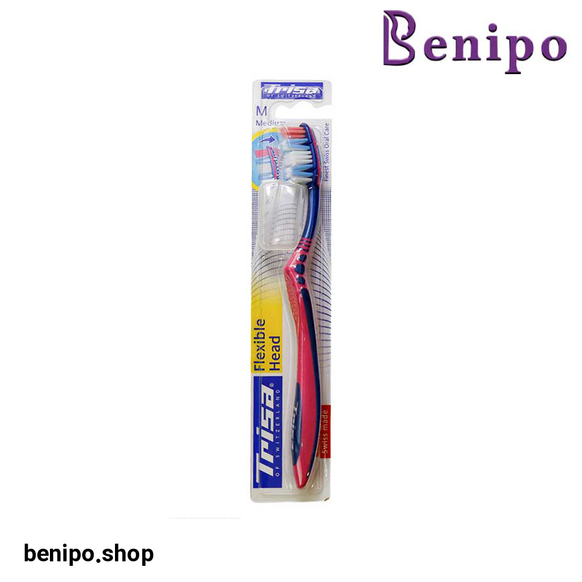 مسواک مدل Flexible با برس متوسط در دار