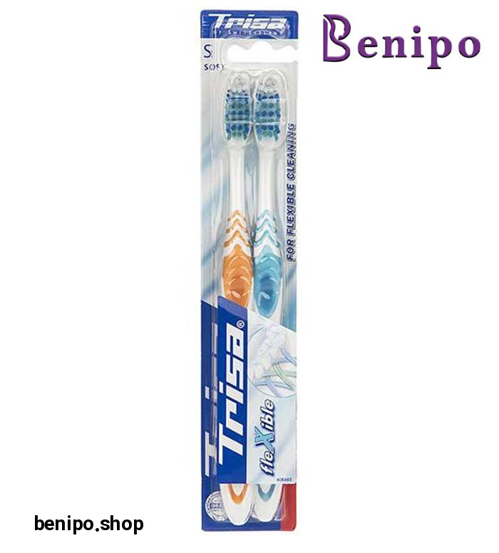 مسواک فلکسیبل با  برس نرم  2 عددی ارسال با رنگ رندوم