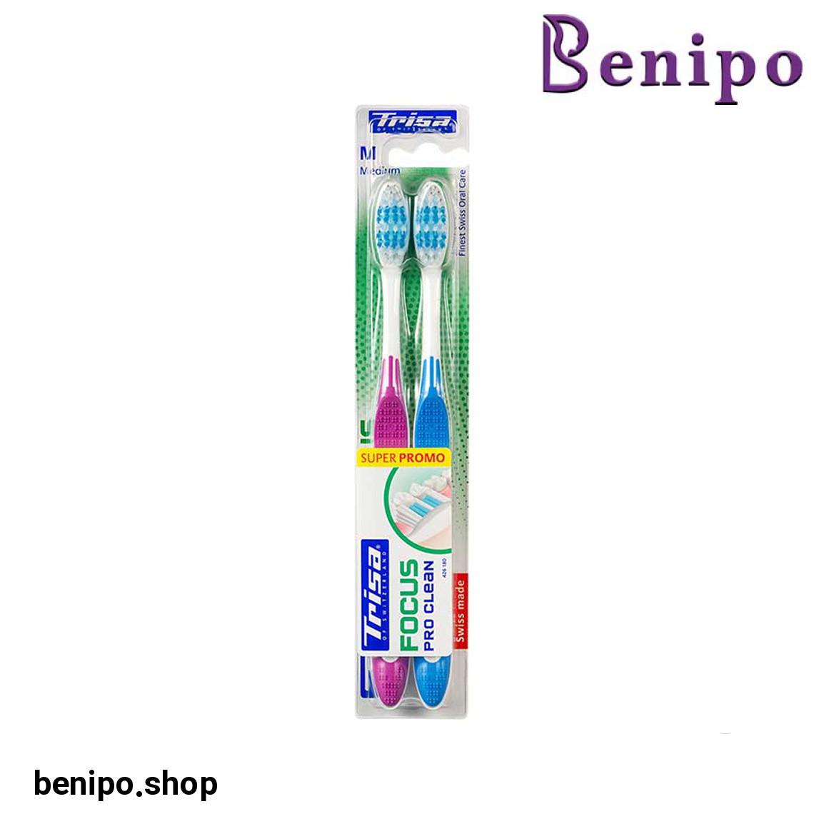 مسواک مدل Focus Pro Clean با برس نرم بسته 2 عددی