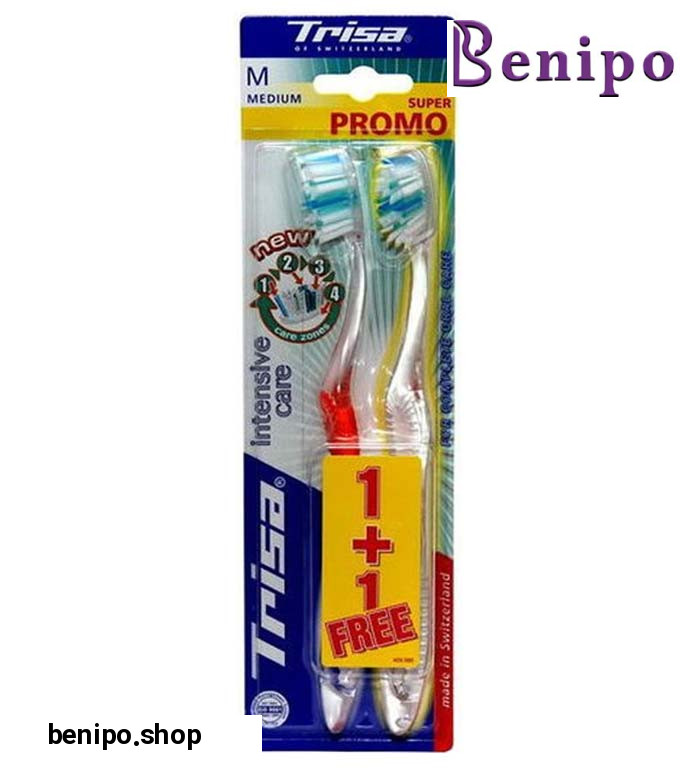 مسواک اینتنسیو کر متوسط 2 عددی ارسال با رنگ رندوم