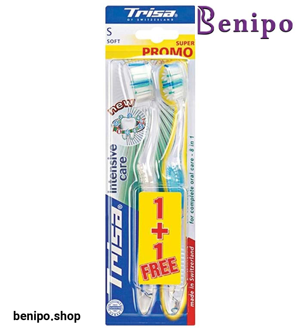 مسواک اینتنسیو کر نرم 2 عددی ارسال با رنگ رندوم