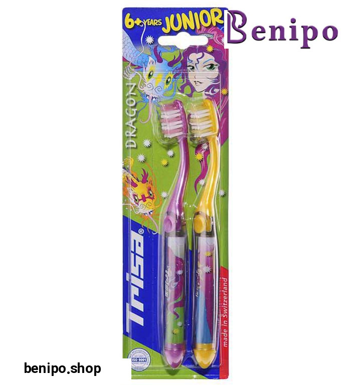 مسواک جونیور دو عددی دخترانه ارسال با رنگ رندوم