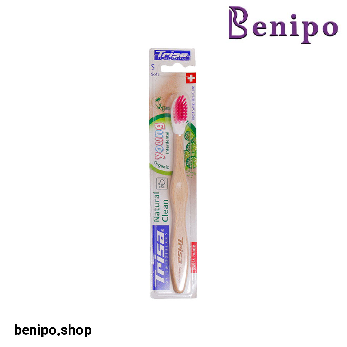 مسواک مدل Natural Clean Junior با برس نرم