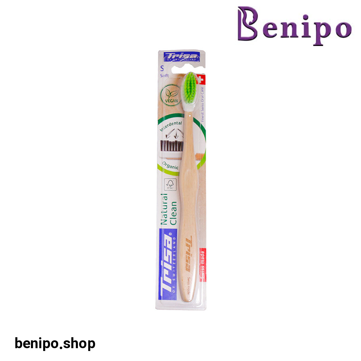 مسواک مدل Natural Clean با برس نرم