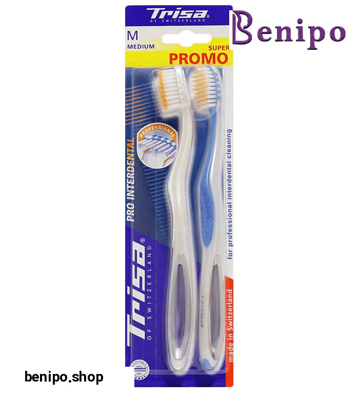 مسواک پرواینتردنتال متوسط  دو عددی