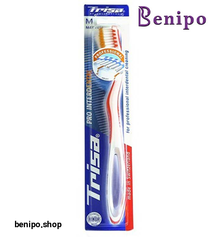 مسواک پرواینتردنتال متوسط  با محافظ ارسال با رنگ رندوم