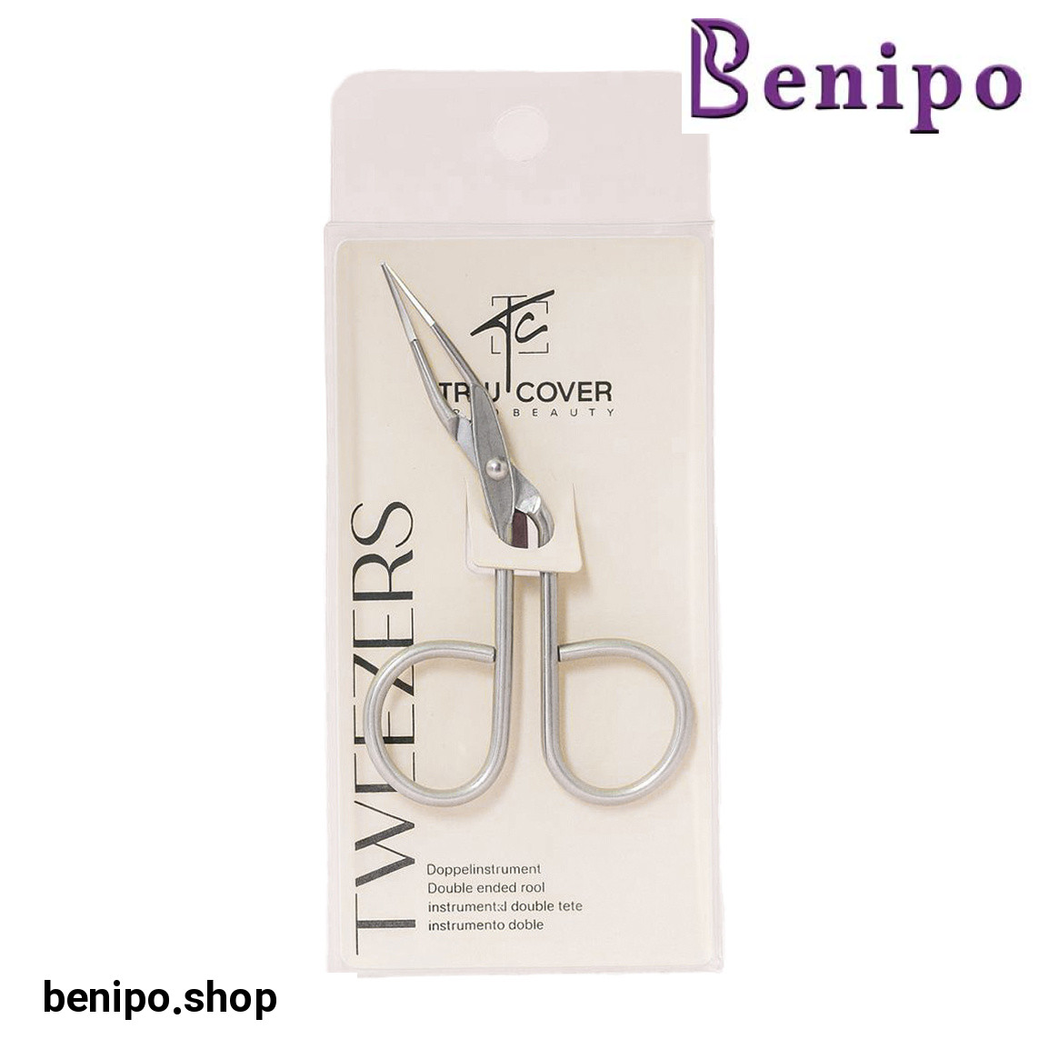 موچین قیچی مات نقره ای کد M120