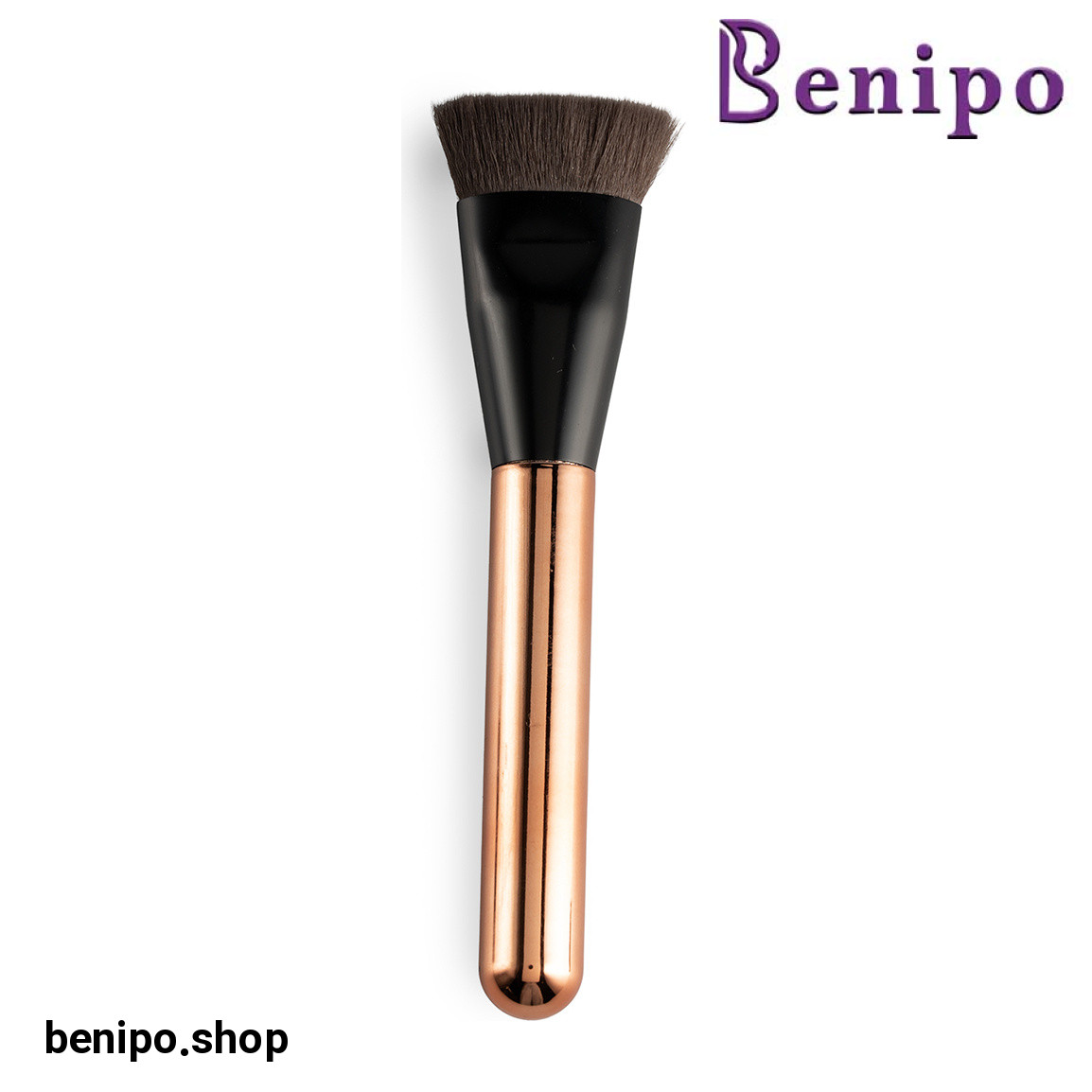 براش آرایشی مدل دسته مسی کد 470