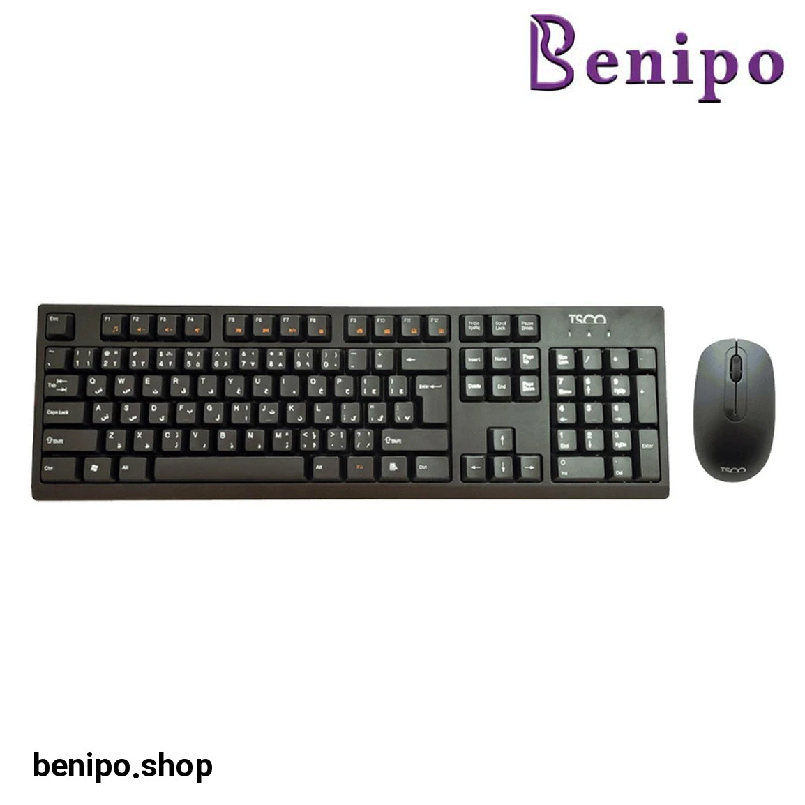 کیبورد و موس بی سیم مدل TKM 7019W