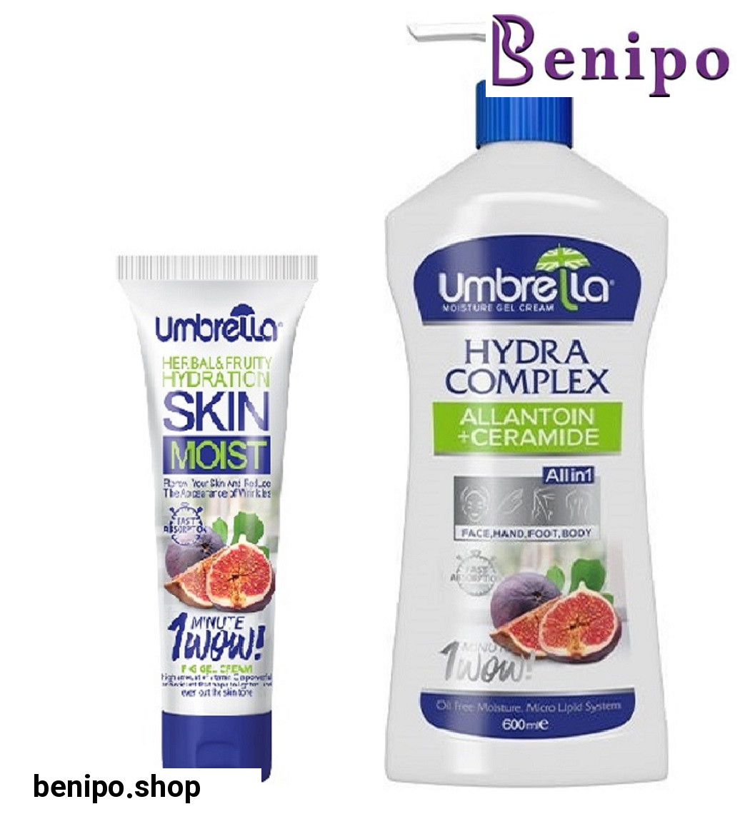 پک کرم ژل آبرسان مدل انجیر حجم 600 میلی لیتر به همراه کرم ژل آبرسان حجم 75 میلی لیتر