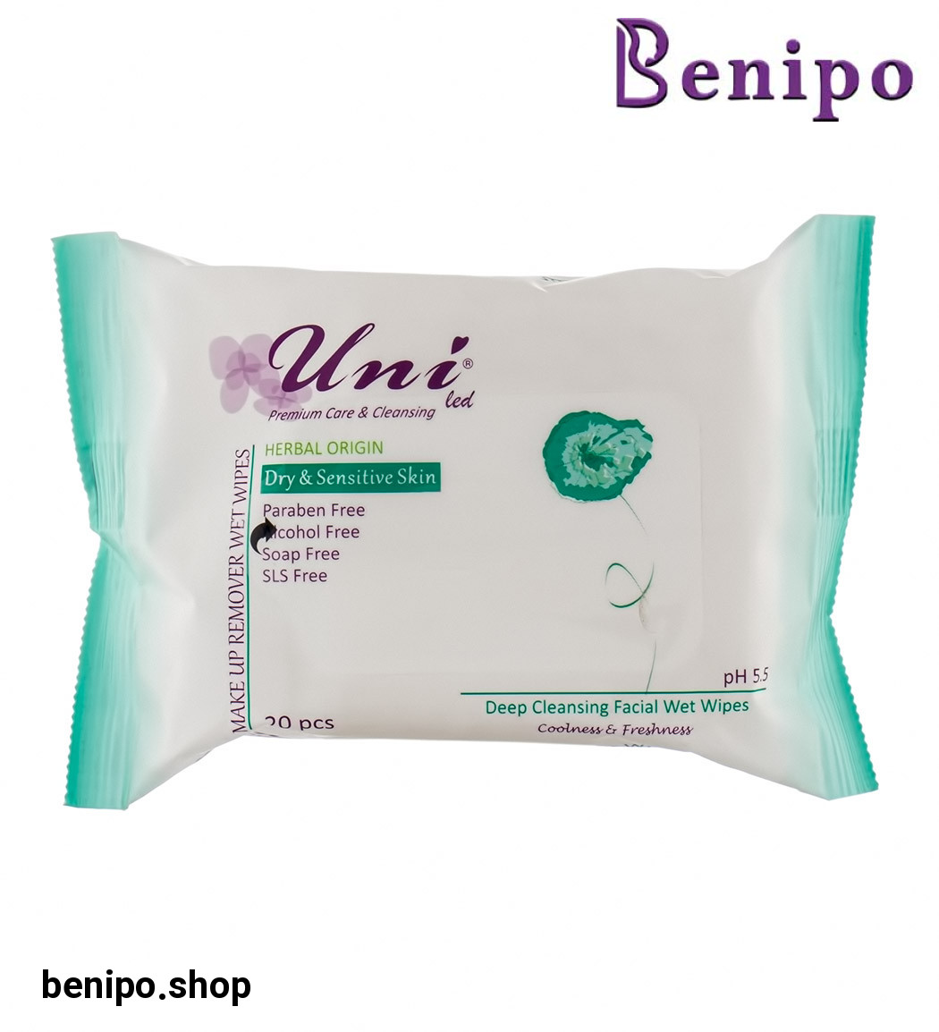 دستمال مرطوب  پاک کننده آرایش پوست خشک و حساس