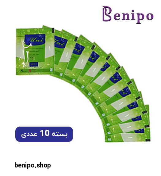 پک 10تایی دستمال آنتی باکتریال یک بار مصرف حاوی روغن زیتون