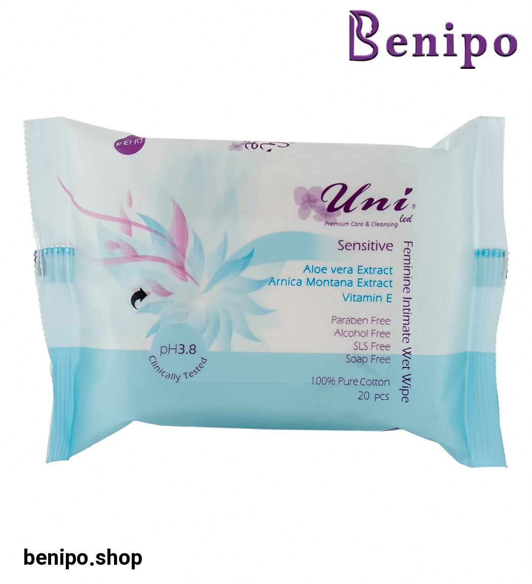 دستمال مرطوب و معطر پاک کننده بانوان پوست حساس