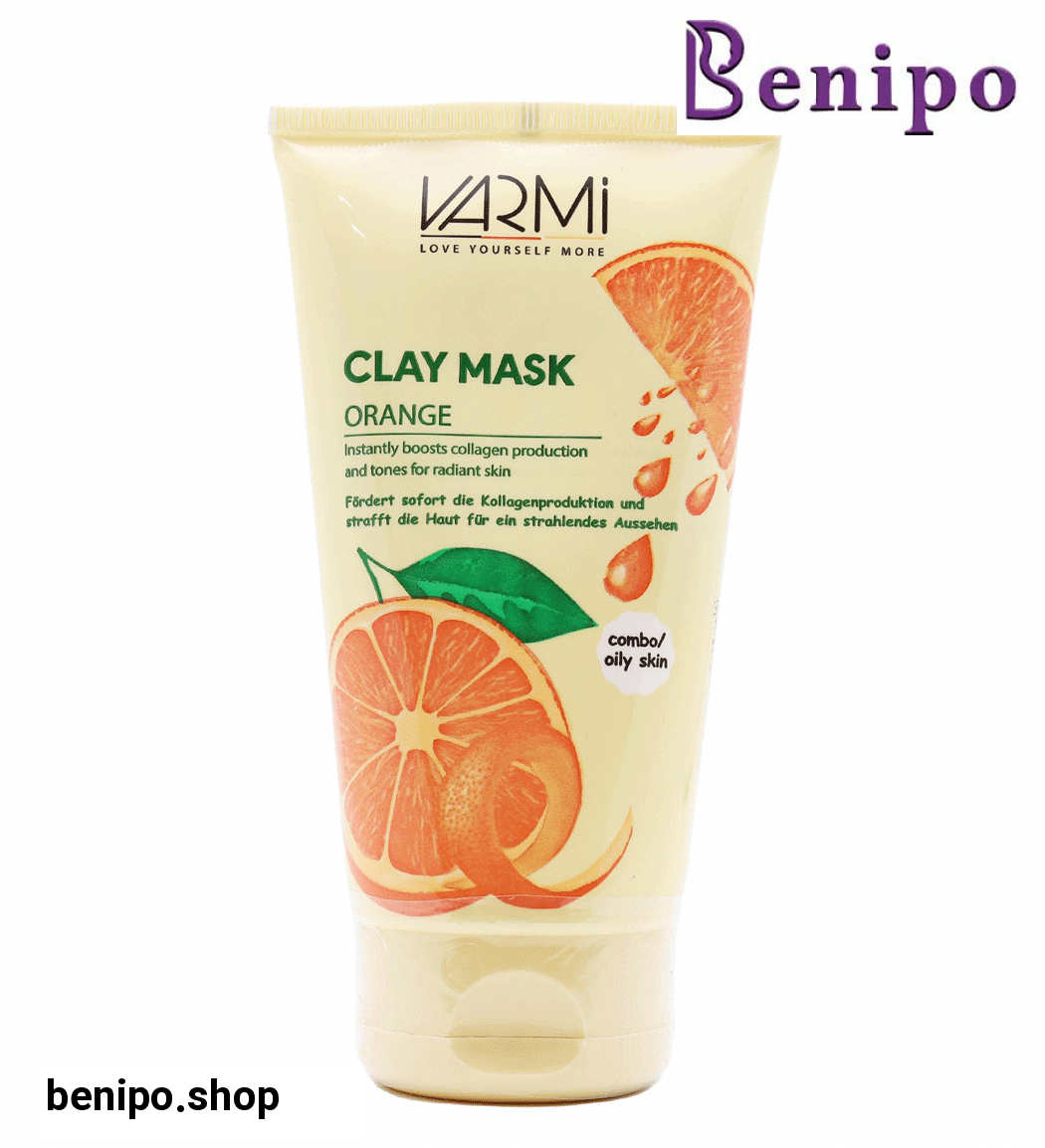 ماسک صورت مدل خاک رس حاوی عصاره پرتقال حجم 150میلی لیتر