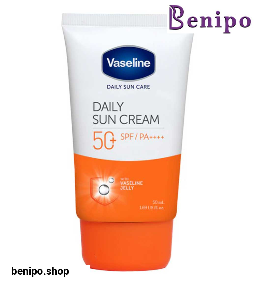 کرم ضد آفتاب spf 50 باخاصیت آبرسانی حجم 50 میل