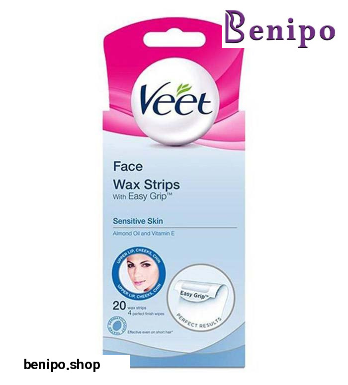 نوار موم صورت پوست حساس 20 عددي