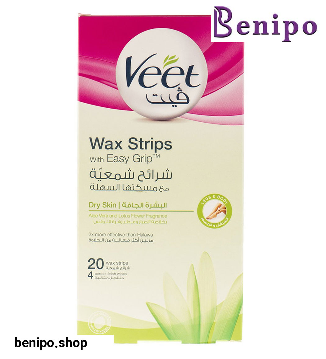 نوار موبر مخصوص پوست های خشک حاوی عصاره آلوورا بسته 20 عددی