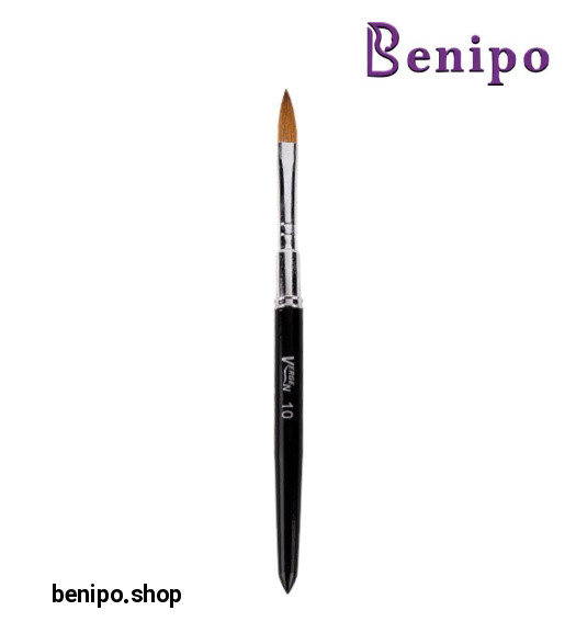 قلم خمره ای ناخن با موی سمور D119 سایز 10