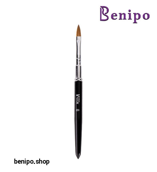 قلم خمره ای ناخن با موی سمور D119 سایز 8