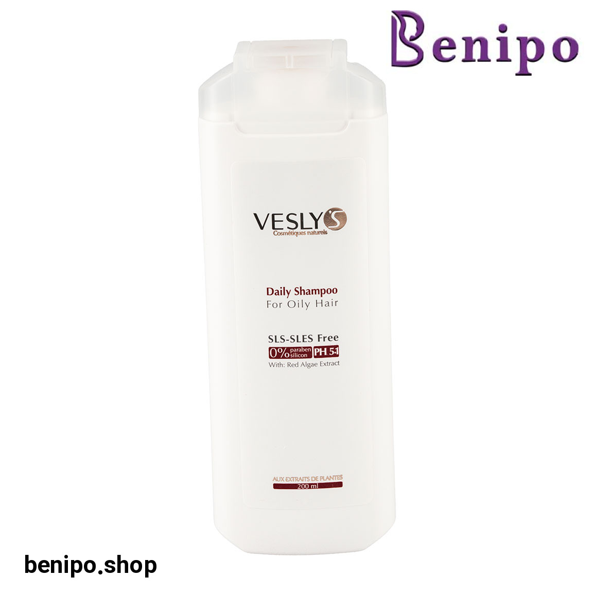 شامپو روزانه حاوی عصاره جلبک قرمز مناسب مو چرب حجم 200 میلی لیتر